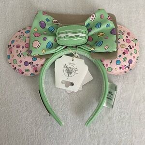 Disney Loungefly 2023 Paris Macaron Minnie Mouse Headband